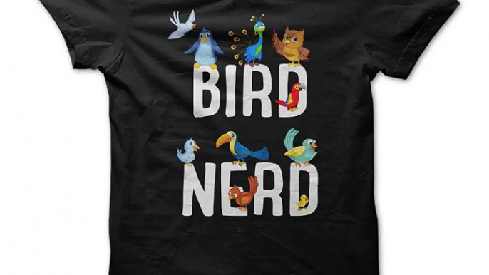 Bird Nerd - Funny Ornithology - Bird Watcher - Cute Cartoon Birds T Shirt Tshirts Hoodies