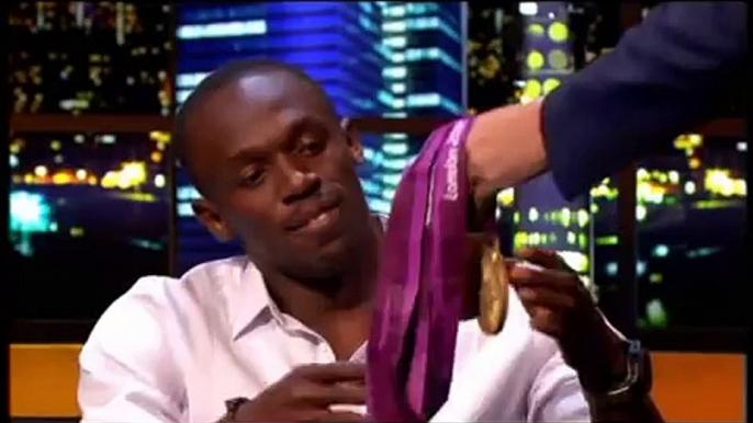 Usain Bolt post Olympic interview on the Jonathan Ross show