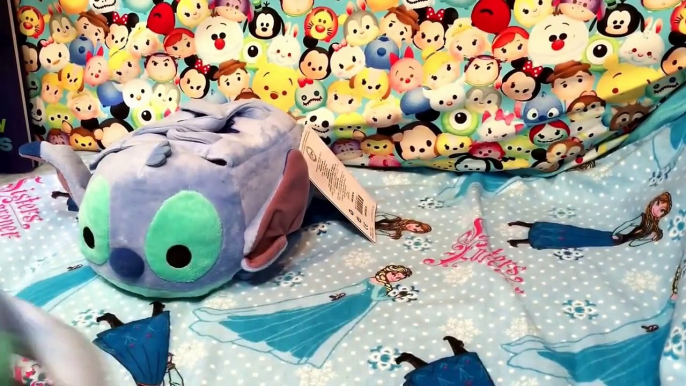 Disney Store Tsum Tsum Haul Japan VS USA Stitch Bag Compared and US Lilo Stitch Set Unboxi