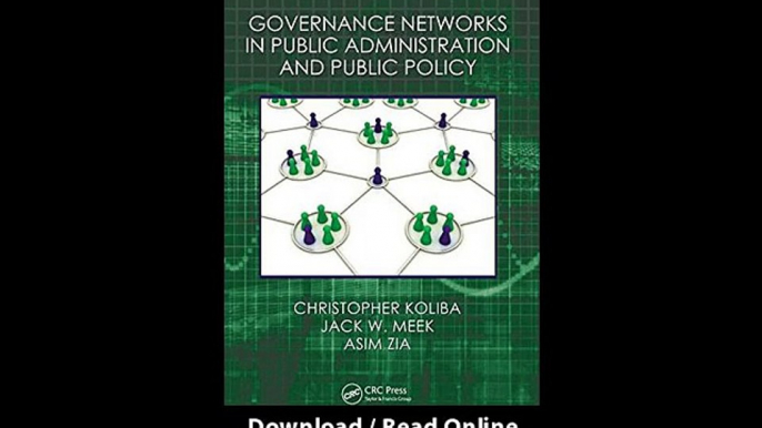 Governance Networks In Public Administration And Public Policy EBOOK (PDF) REVIEW