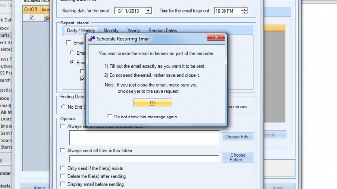 Schedule Recurring Email Add-in for Microsoft Outlook