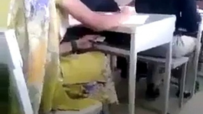 Girl caught red handed Cheating in Exams