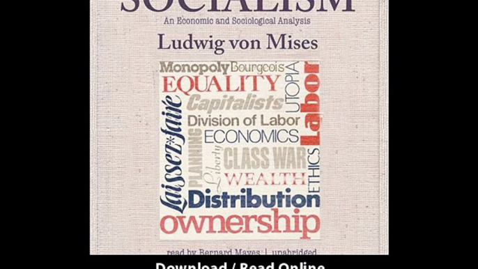 Socialism An Economic And Sociological Analysis -  BOOK PDF