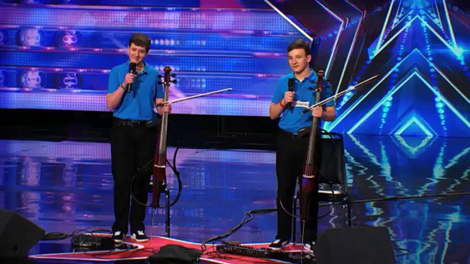 Emil & Dariel Cello Players Rock With Jimi Hendrix Cover America's Got Talent 2014