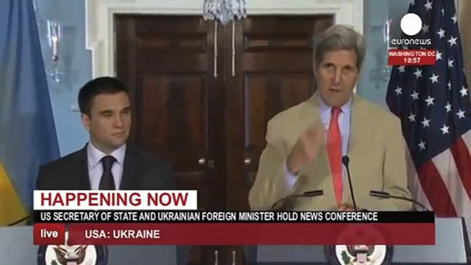 Kerry, Ukraine FM on MH17 crash, Russia sanctions (recorded live feed)