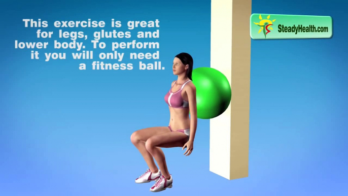 Best butt firming workout: sculpt your glutes, thighs and legs with squats on an exercise ball