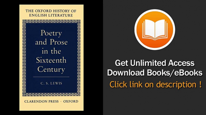 Poetry And Prose In The Sixteenth Century PDF