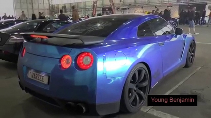 Antwerp Expendables - CRAZY Nissan GT-Rs making noise!