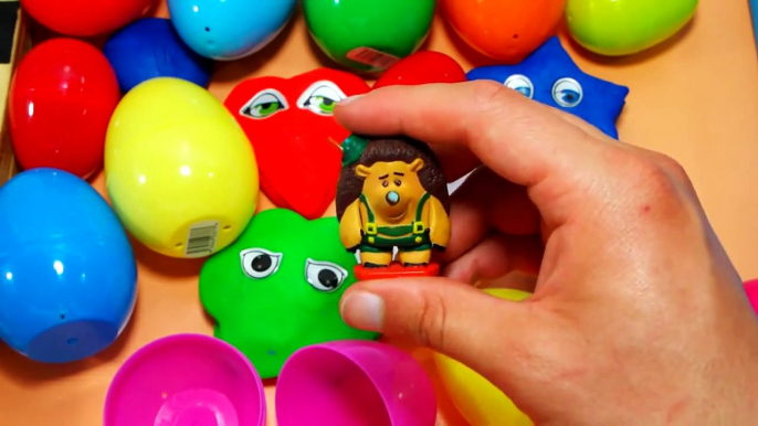 Surprise eggs - Play Doh videos playdough videos for children cars 2 toy story and more