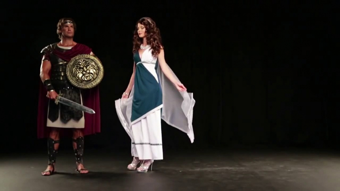Roman Beauty Woman's Costume (01361)  & Roman Gladiator Men's Costume  (01258)
