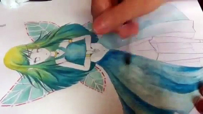 Anime Fairy - Watercolor (Time Lapse)