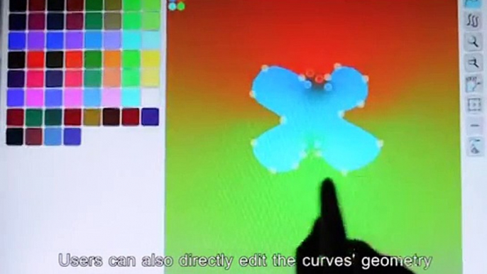 An Interactive Multi-touch Sketching Interface for Diffusion Curves (CHI 2011)