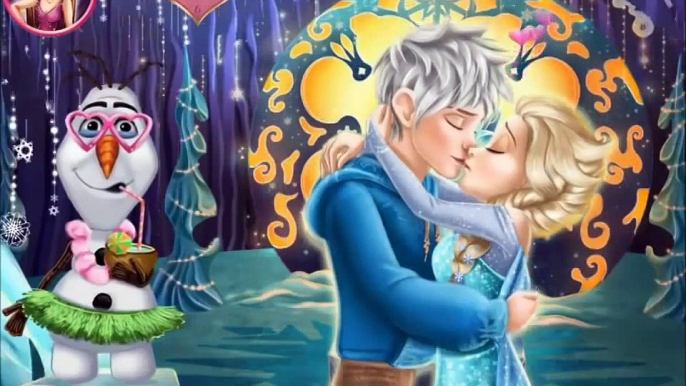 Disney Princess Elsa Kissing Jack Frost Gameplay-Fun Frozen Games-Kissing Games