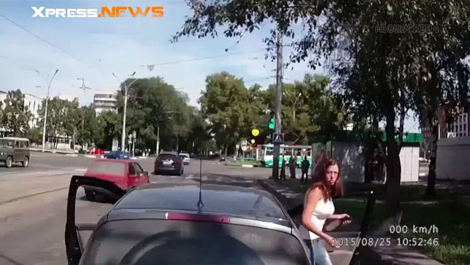 Road rage un Russe tire avec son arme sur un automobiliste