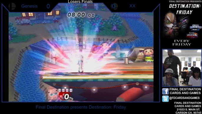 Destination: Friday - Genesis (Jigglypuff) vs xXneurotoxinXx (Fox) - Losers Finals