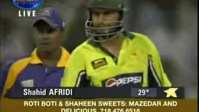 Shahid Afridi 6 Sixes in over pakistan vs sri lanka