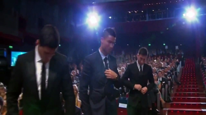 Cristiano Ronaldo to Leo Messi ” Your First ” at Europe Award 2015