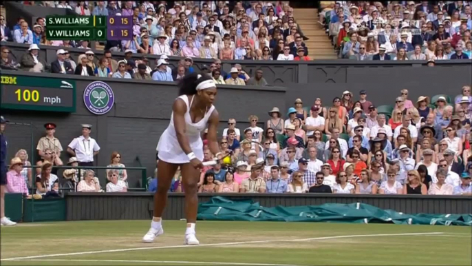 Serena Williams vs Venus Williams Wimbledon 2015 Highlights