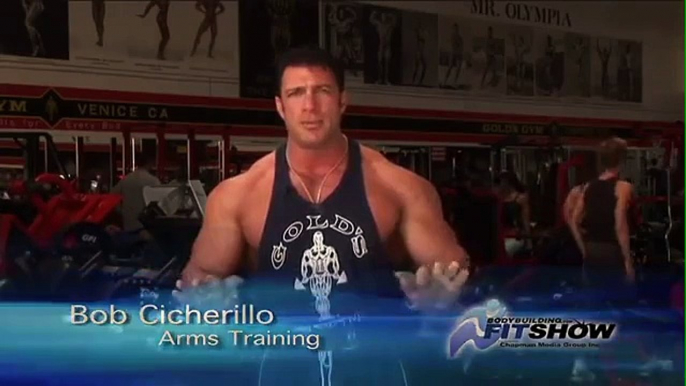 Bob Cicherillo trains biceps & triceps (part 1 of 4)
