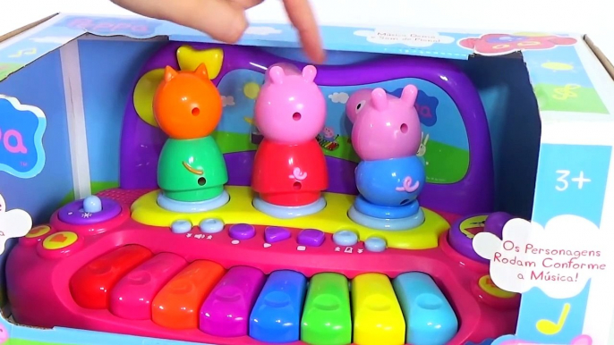 Peppa Pig Piano Com Músicas George Candy Songs Brinquedos em Português Toys Juguetes