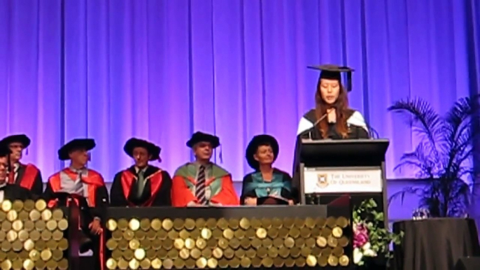 Elsie's Valedictorian Speech @ University of Queensland (Faculty of Science)