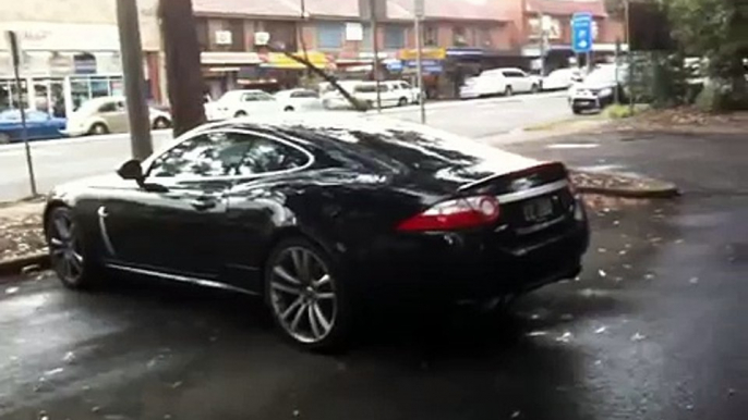 Jaguar XKR Start Up + Accelerate in Sydney