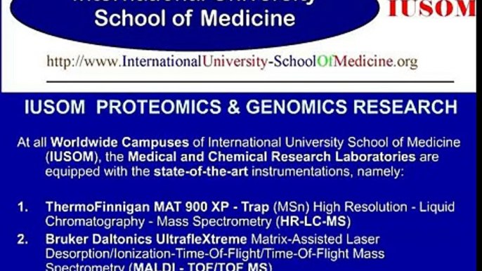 IUSOM PROTEOMICS AND GENOMICS RESEARCH