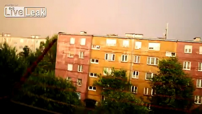 Storm in Poland near Warsaw 19.07.2015