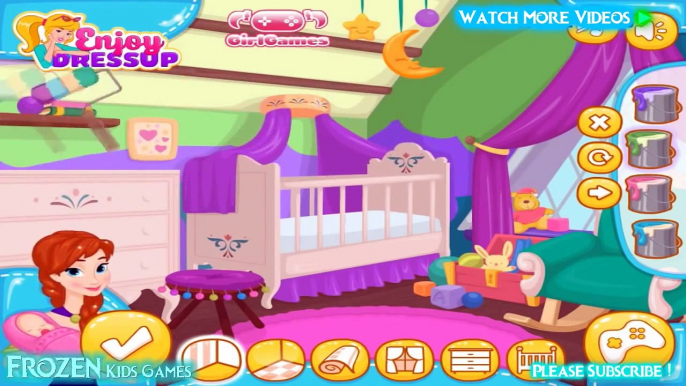 Disney Frozen Game   Princess Anna House Makeover   Disney Baby Videos Games For Kids 01