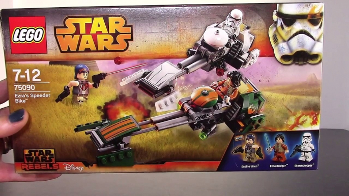 Star Wars Lego Ezra's Speeder Bike  Review 75090   Ezra, Sabine, Stormtrooper