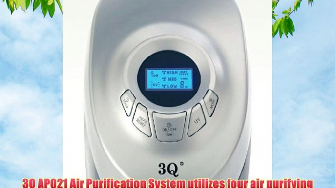 3Q MULTISTAGE AIR PURIFIER IONIC IONIZER WITH TRUE HEPA UV LAMP and REMOTE 28