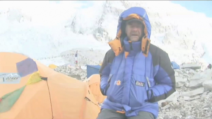 Sir Ranulph Fiennes on the Khumbu Icefall