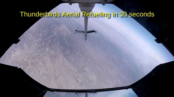 Fantastic fast time lapse of USAF Thunderbirds refueling