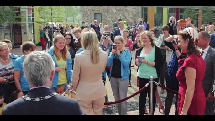 Koningin Máxima opent Zorg Onderwijs Centrum van Kentalis