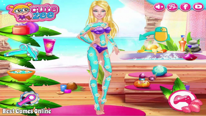 Barbie Games - Barbie Beach Prep - Barbie Makeover Makeup Games for Girls