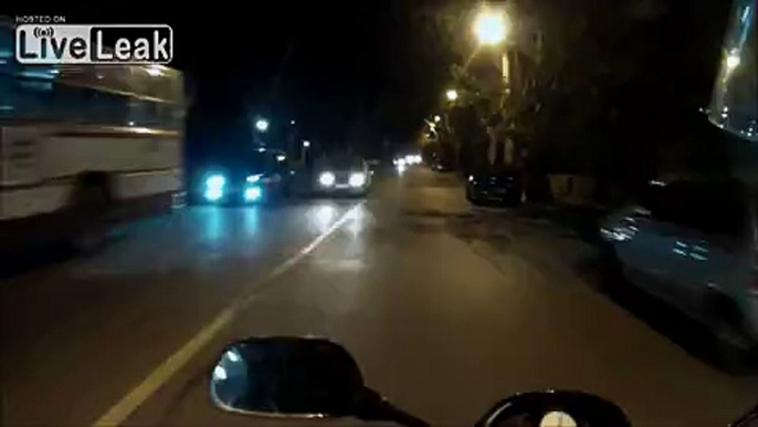 Motorcycle turn left and collides with another motorcycle