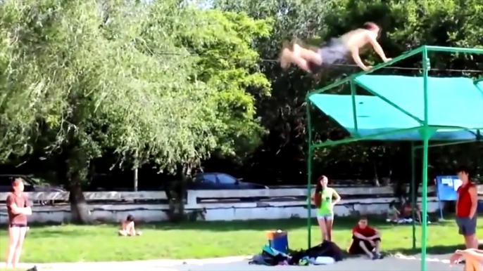 BEST PARKOUR AND FREERUNNING FAIL COMPILATION 2014 2015