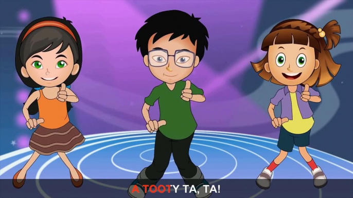 Tooty Ta Song with Lyrics Popular Kids Group Dance by EFlashApps | Children dance | baby otter