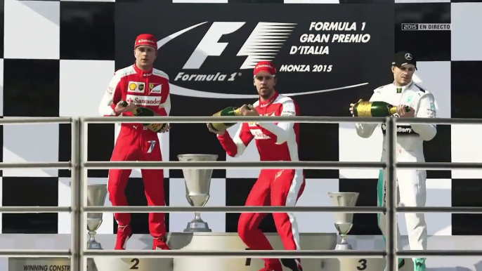 F1 2015 PS4 1080p HD Podio GP Italia Monza