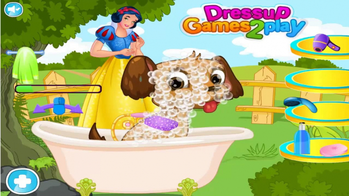 Disney Princess Snow Whites Puppy Care and Makeover Games for Children