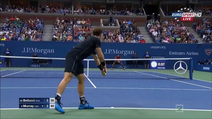 Andy Murray vs Thomaz Bellucci || US Open 2015 |HD|