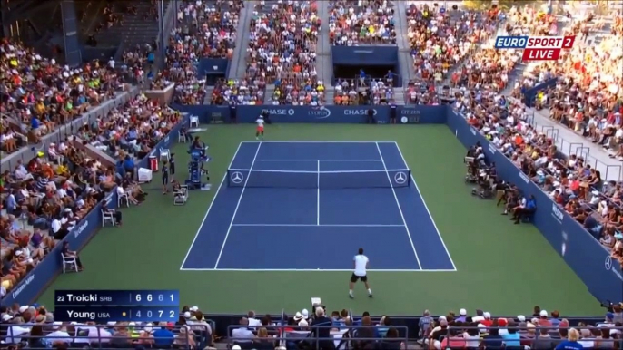 Donald Young BEATS (22) Victor Troicki || US Open 2015 |HD|