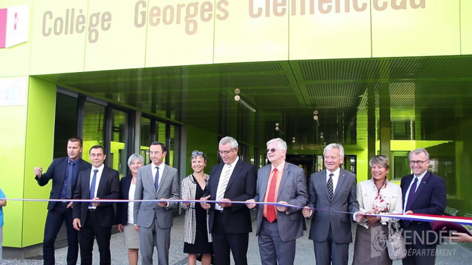 Inauguration collège Clemenceau des Essarts