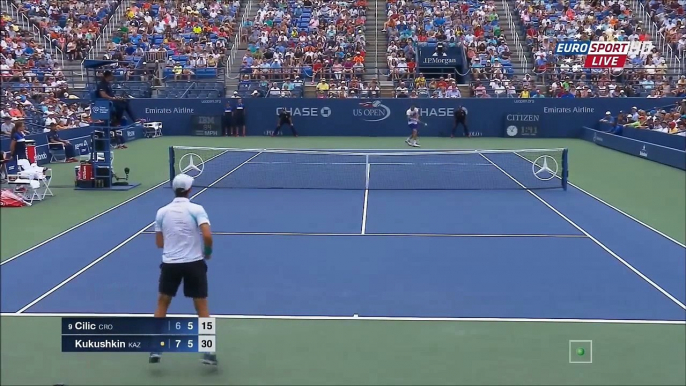 Marin Cilic vs Mikhail Kukushkin || US Open 2015 |HD|