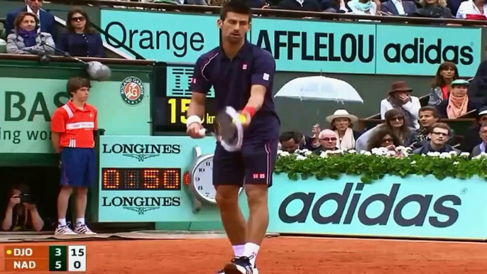 Novak Djokovic ♦ Top 10 Points Against Nadal in Grand Slam (HD)