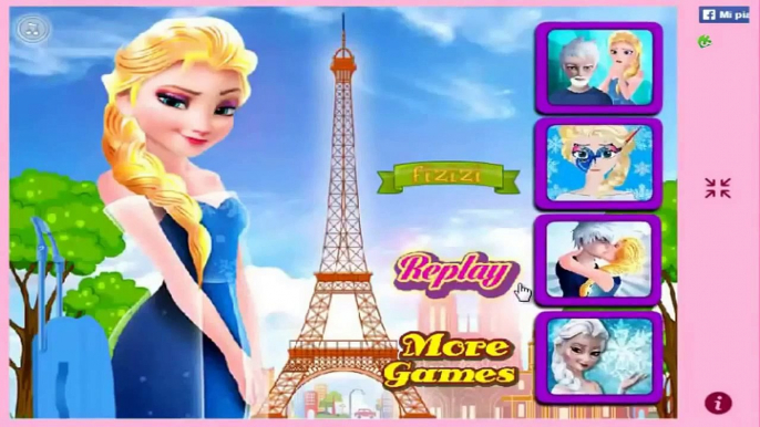 Frozen Disney Elsa's Frozen Holiday To Paris Games videos For Kids Cartoon For Children