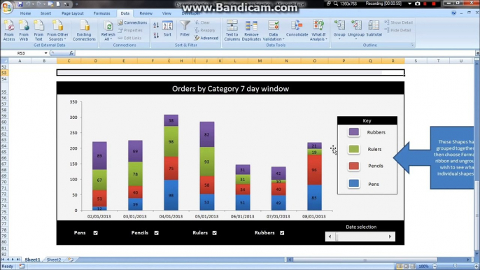 Criteria Selection Charts - Drop Down Menus - Simple