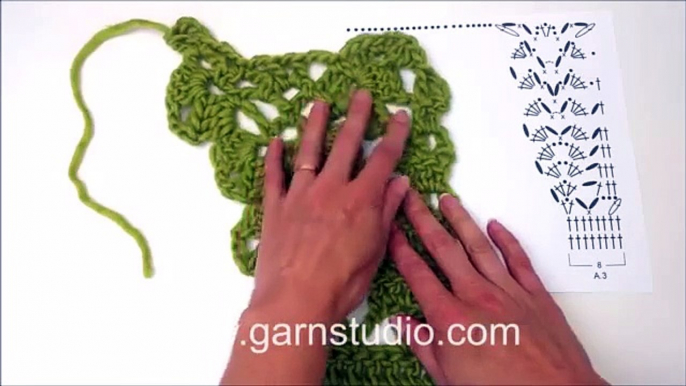 DROPS Crochet Tutorial - How to work chart A.3 in DROPS 152-3