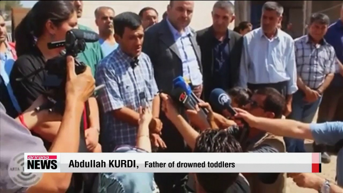 Funeral of drowned Syrian toddlers held in their hometown of Kobani