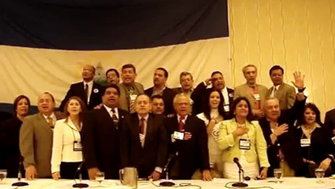 Gran Convencion NIcas en el Extereor  Himno Nacional Nica.